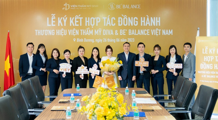 Lễ ký kết hợp tác đồng hành thương hiệu của Viện thẩm mỹ DIVA và BE’ BALANCE Việt Nam