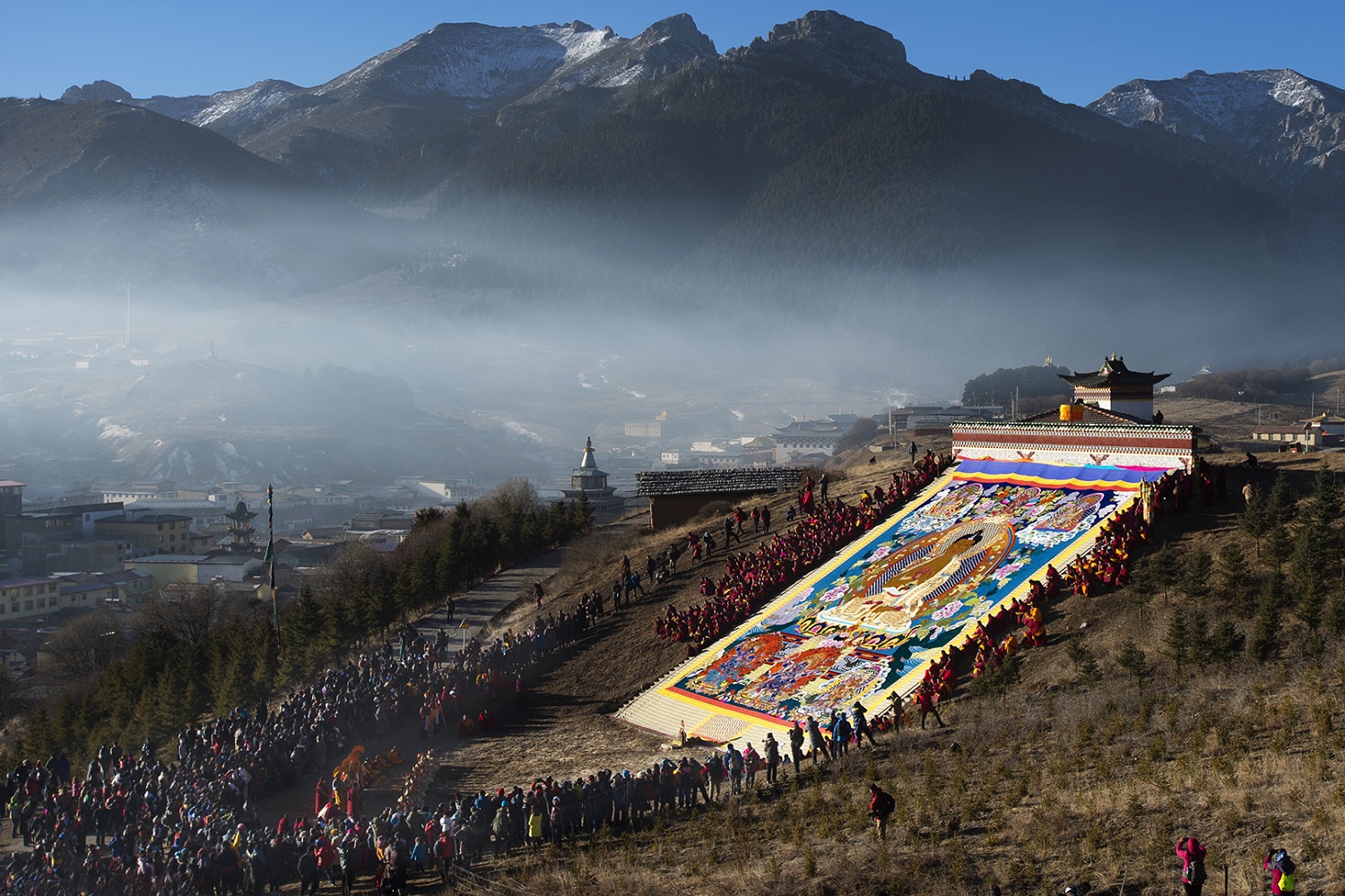 lễ hội shoton – trải nghiệm văn hóa tây tạng