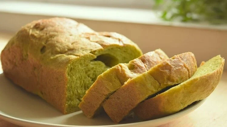 công thức cách làm bánh mì trà xanh sandwich matcha 
