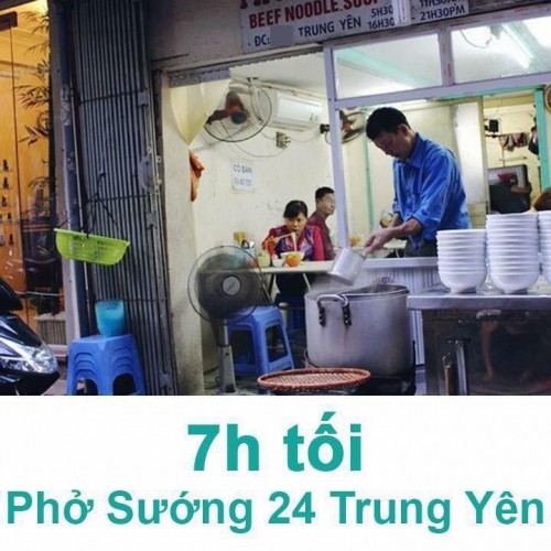 21 quán phở 24h ngon nức tiếng ở hà nội