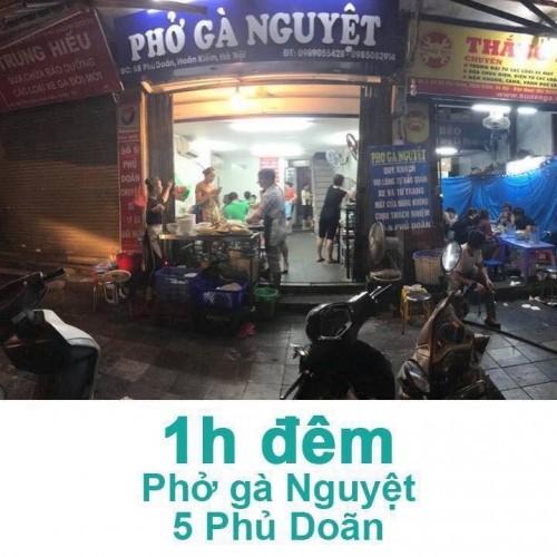 21 quán phở 24h ngon nức tiếng ở hà nội