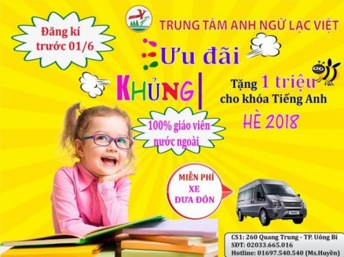 6 trung tâm tiếng anh đào tạo tốt và uy tín nhất tp.uông bí, quảng ninh