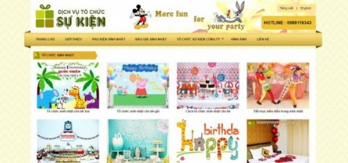 6 dịch vụ tổ chức, trang trí tiệc sinh nhật tại nhà cho bé ở hà nội