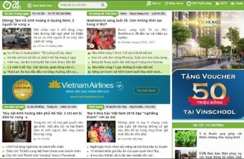 10 website về bóng đá nổi tiếng nhất việt nam