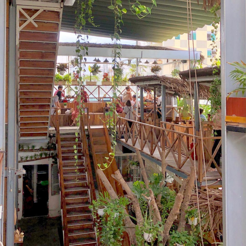 ăn chơi nha trang, phượt nha trang, check-in tại cafe rainforest nha trang, quán cafe nổi tiếng nhất thành phố