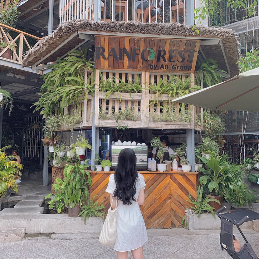 ăn chơi nha trang, phượt nha trang, check-in tại cafe rainforest nha trang, quán cafe nổi tiếng nhất thành phố