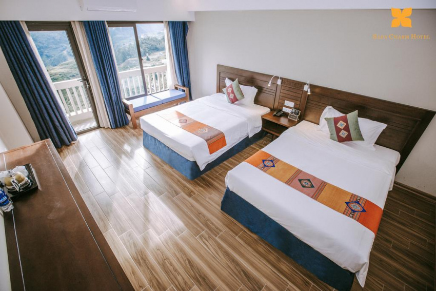 ăn chơi sapa, phượt sapa, review khách sạn sapa charm hotel đạt chuẩn 4 sao, view cực đỉnh