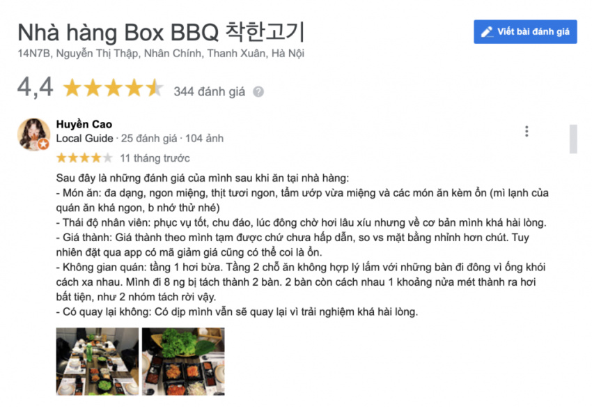box bbq nguyễn thị thập: quán nướng hàn có gì hot?