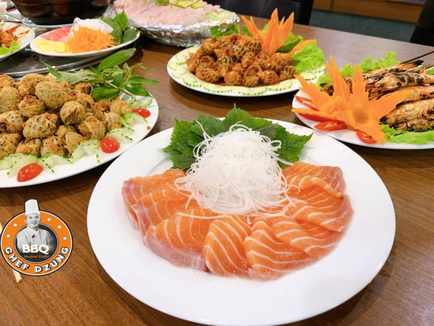 buffet hải sản nguyễn chí thanh chef dzung có gì hấp dẫn?