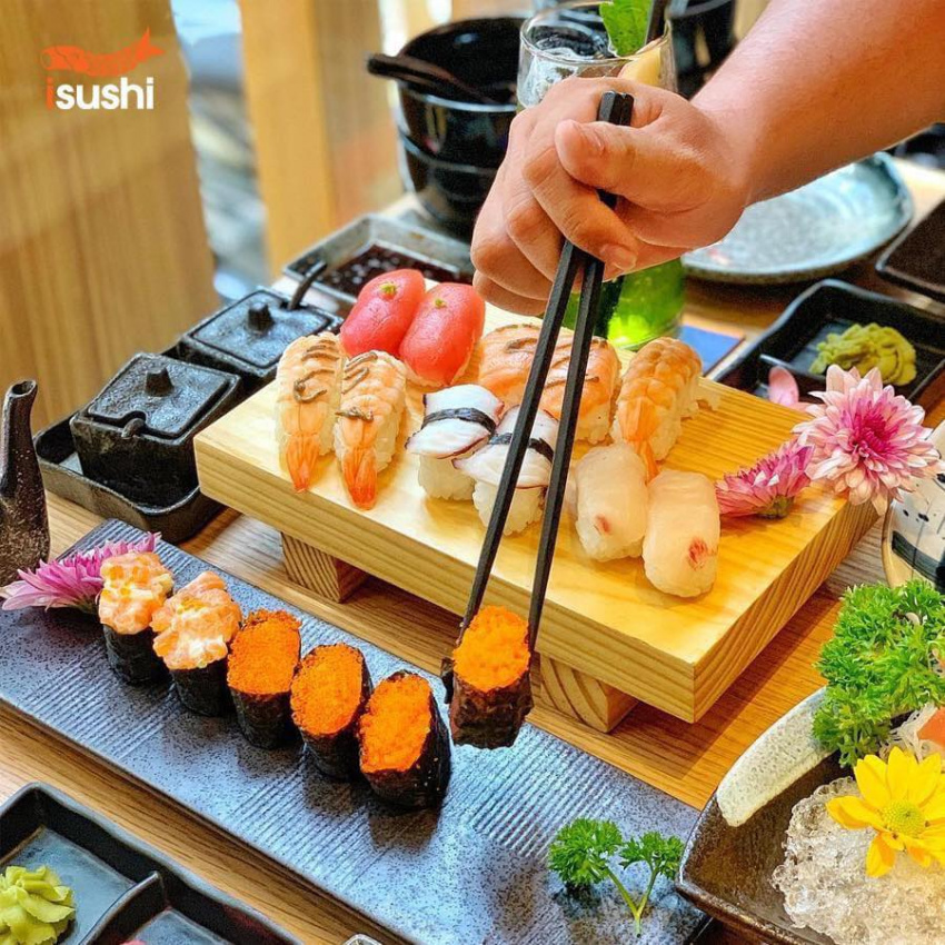 nhà hàng buffet isushi thái hà: điểm hẹn cho tín đồ món nhật