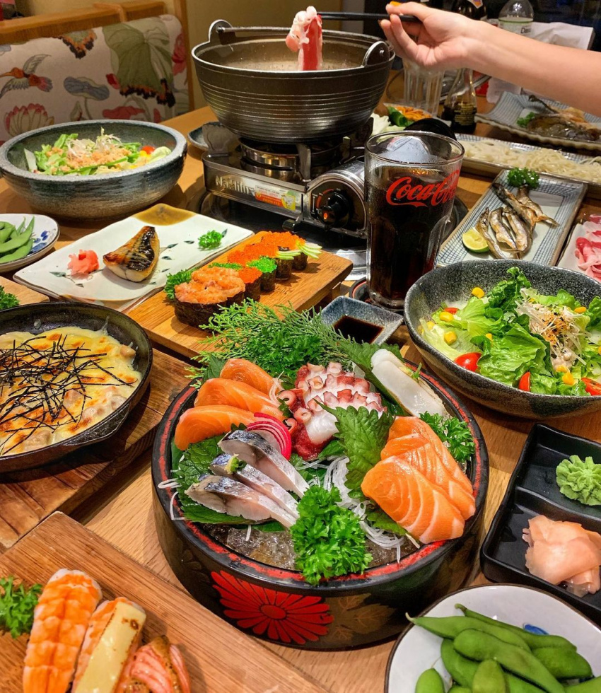review chuỗi nhà hàng buffet isushi hà nội chuẩn nhật bản