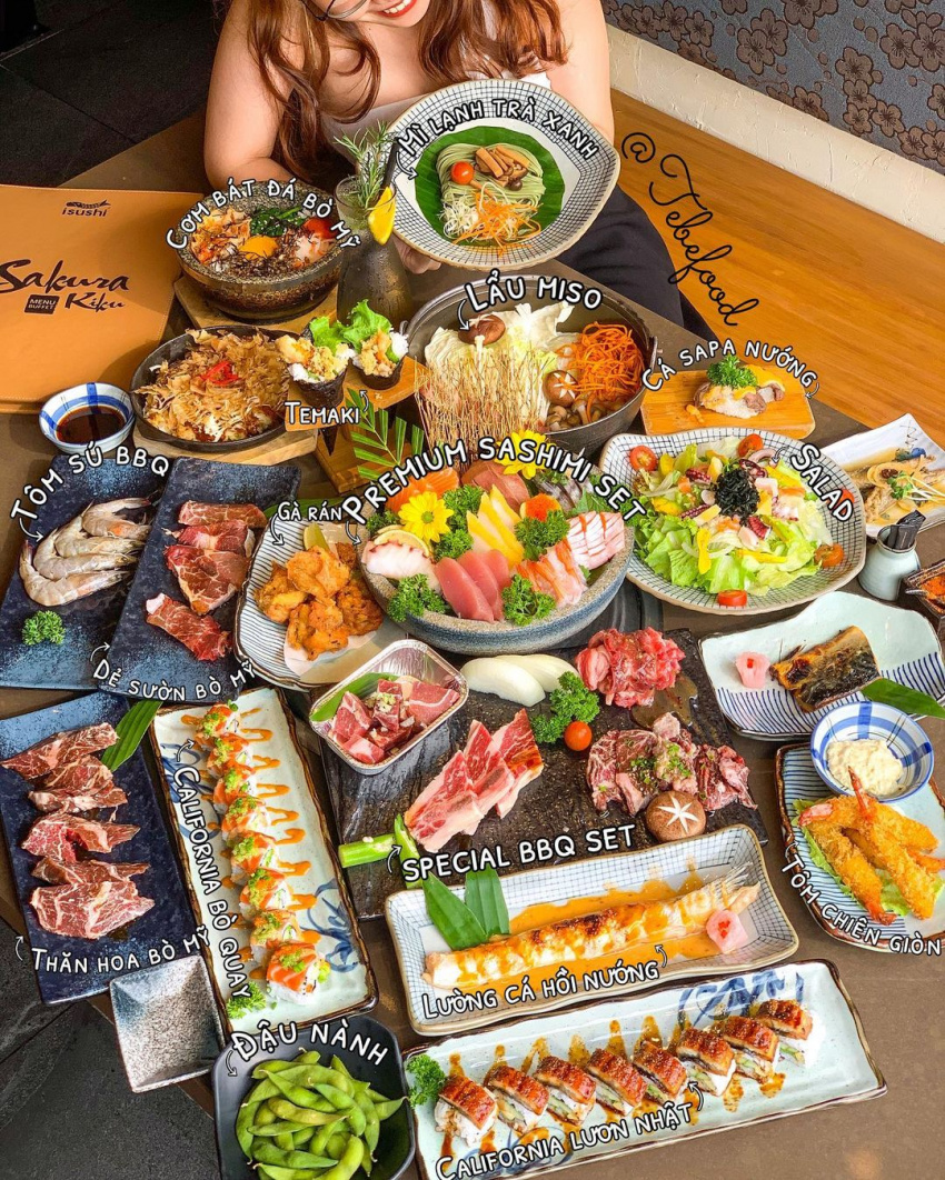 review chuỗi nhà hàng buffet isushi hà nội chuẩn nhật bản