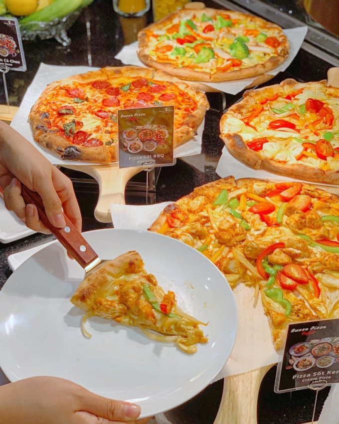 Review quán buffet pizza Buzza tính phút có 1-0-2 ở Việt Nam