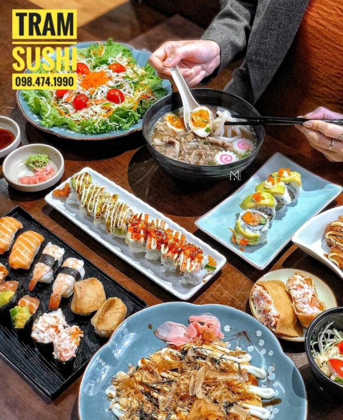 review 5 quán buffet sushi hà nội nức tiếng ngon chuẩn vị nhật bản 