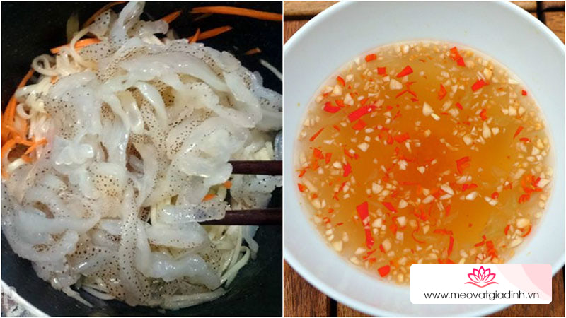 các món gỏi, công thức nấu ăn, cách làm gỏi sứa hoa chuối ngon giòn sần sật