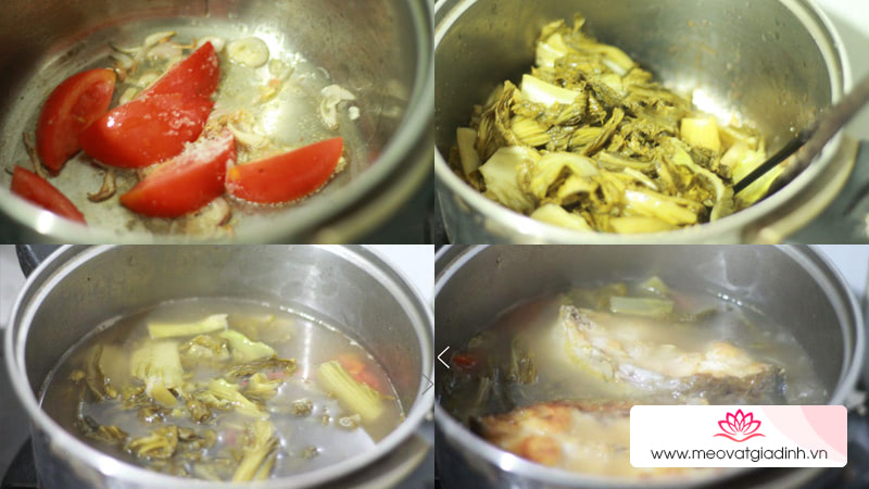các món canh, công thức nấu ăn, canh cá, canh chua, đổi vị với canh cá dưa chua cho bữa trưa thanh mát