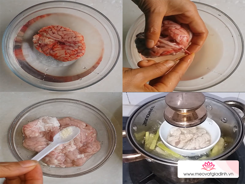 Cách nấu cháo óc heo bằng bột gạo nhanh gọn bổ dưỡng cho bữa sáng