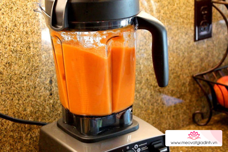 cà rốt, công thức nấu ăn, sinh tố, sinh tố cà rốt, cách làm sinh tố cà rốt ngon, đơn giản bằng máy xay tại nhà