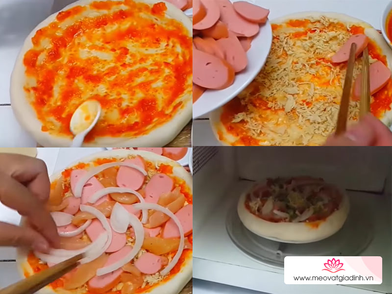 các món nướng, công thức nấu ăn, pizza, cách làm pizza bằng lò vi sóng đơn giản tại nhà mà ngon như ngoài tiệm