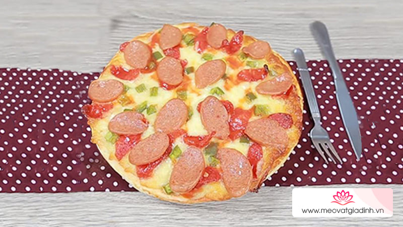 bánh pizza, các món pizza, công thức nấu ăn, cách làm bánh pizza bằng chảo chống dính ngay tại nhà ngon như ngoài tiệm