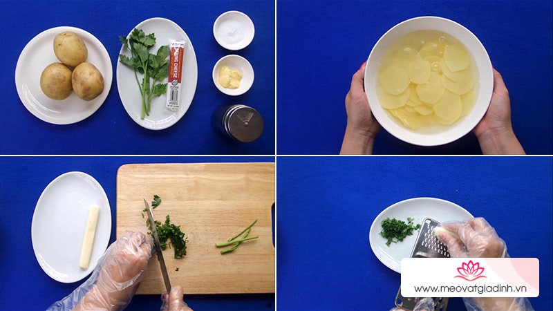 Cách làm bánh khoai tây nướng phô mai nóng hổi giòn rụm