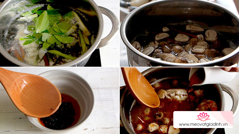 các món canh, công thức nấu ăn, canh tom yum chua cay, tom yum, cách nấu canh tom yum chua cay kiểu thái đơn giản