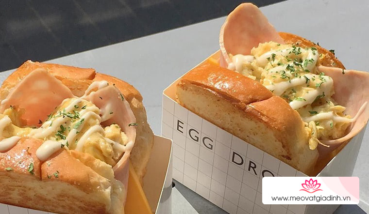 Cách làm sandwich trứng Egg Drop cực hot ở Hàn Quốc