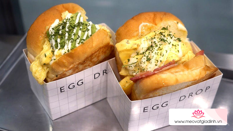các món bánh, các món ngon từ sandwich, công thức nấu ăn, sandwich, sandwich trứng egg drop, trứng, cách làm sandwich trứng egg drop cực hot ở hàn quốc