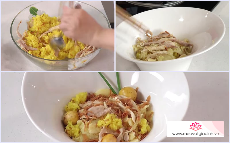 các món xôi, công thức nấu ăn, gạo nếp, xôi gà đậu xanh, cách làm xôi gà đậu xanh thơm dẻo đơn giản tại nhà