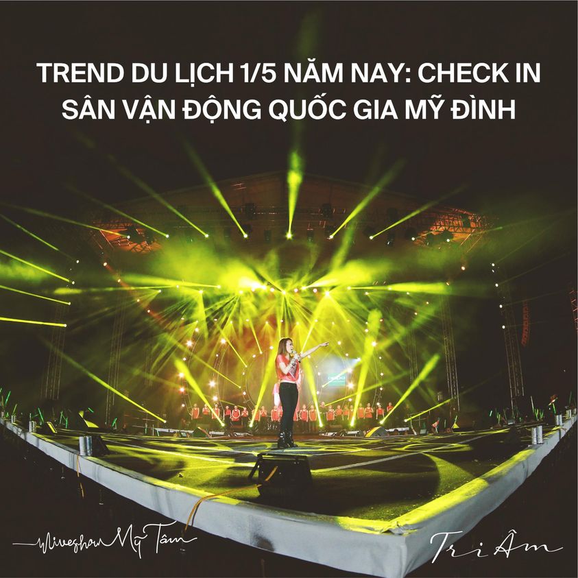 Trend Hot 1/5: Checkin sân vận động Quốc gia Mỹ Đình cùng sao Việt