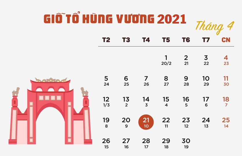 Giỗ tổ Hùng Vương được nghỉ mấy ngày? Lịch nghỉ giỗ tổ Hùng Vương 2021