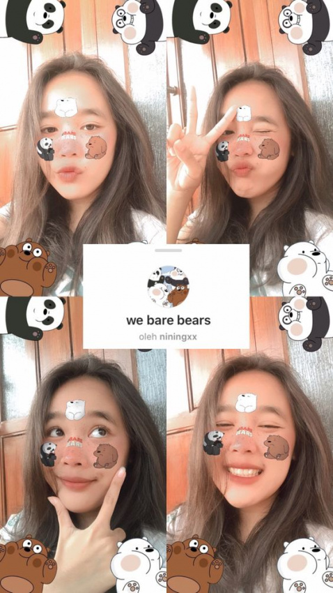 tips chỉnh ảnh, tips sống ảo, ‘bắt trend’ chụp hình sticker 3 con gấu trên instagram cực hot