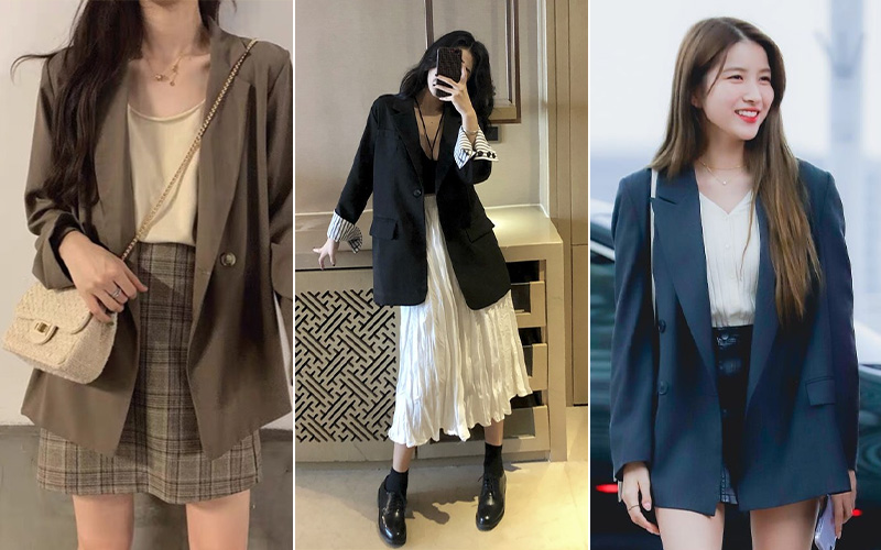 Có đến 4 cách biến tấu áo blazer cộc tay giúp nàng công sở thêm trẻ trung,  hiện đại