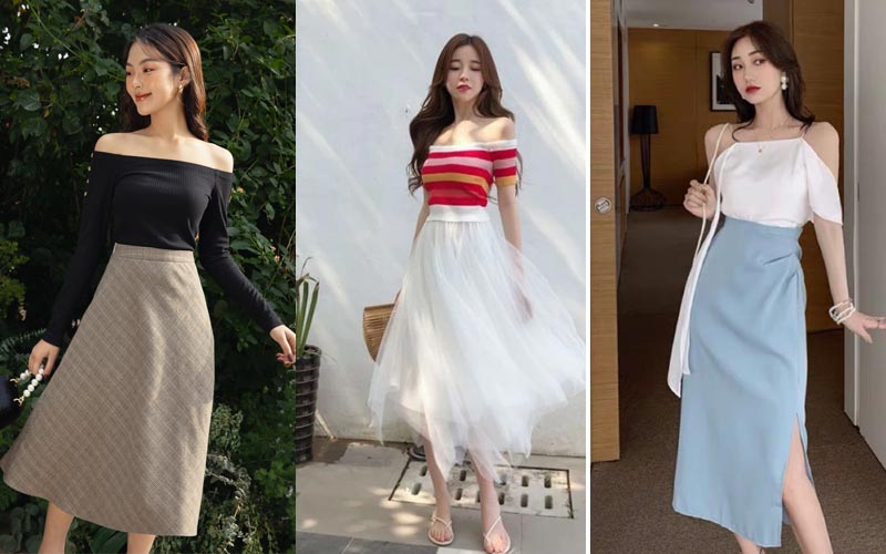 Chân váy tầng Ullzang siêu hot -chân váy dài qua gối hot 2020 | Shopee Việt  Nam