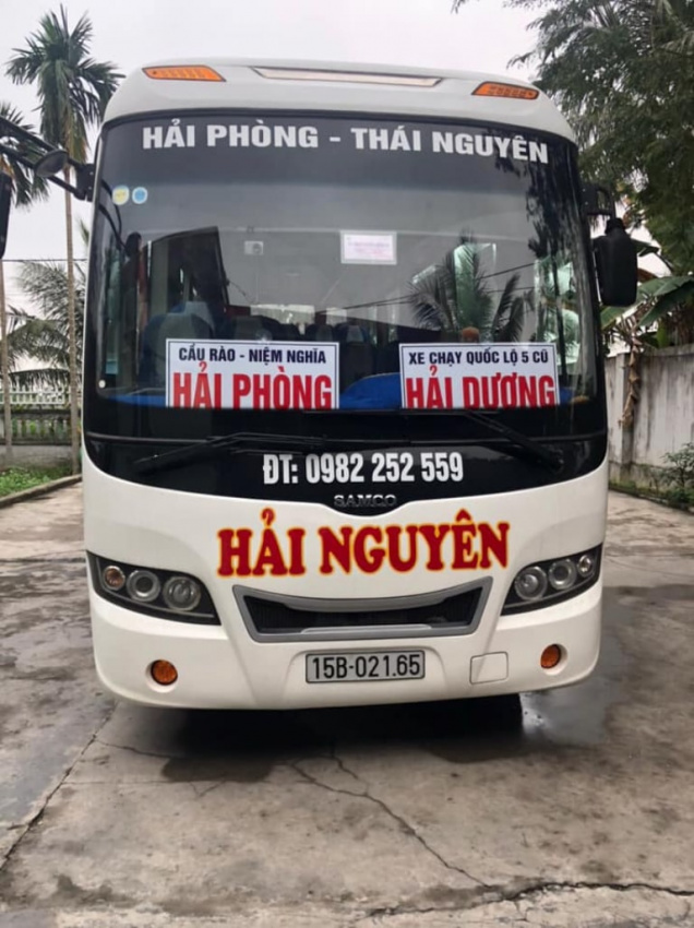 list 08 xe khách hải phòng thái nguyên giá tốt – tiện lợi nhất