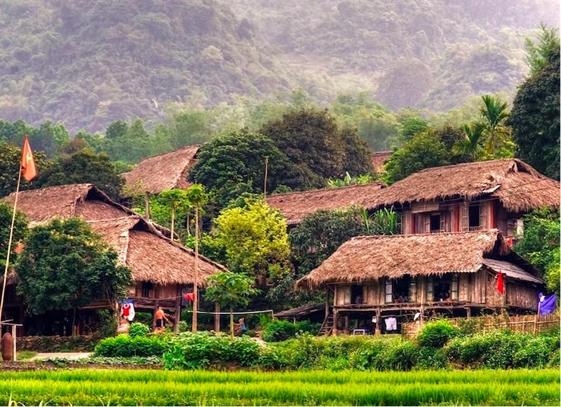 mai châu, bản lác mai châu, bật mí kinh nghiệm đi bản lác mai châu hoà bình cho những người mới