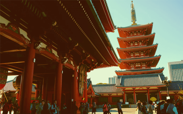 đền asakusa kannon- điểm đến lễ hội nhật bản