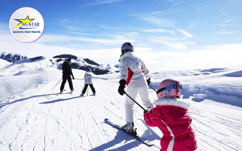 tour hàn quốc tháng 12- tận hưởng trượt tuyết mùa đông