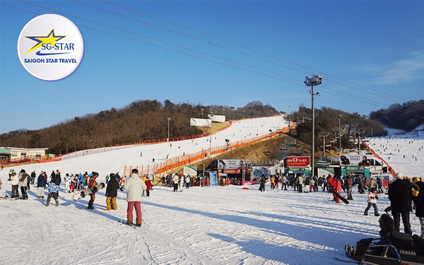 tour hàn quốc trượt tuyết -trải nghiệm mùa đông lạnh giá xứ sở kim chi