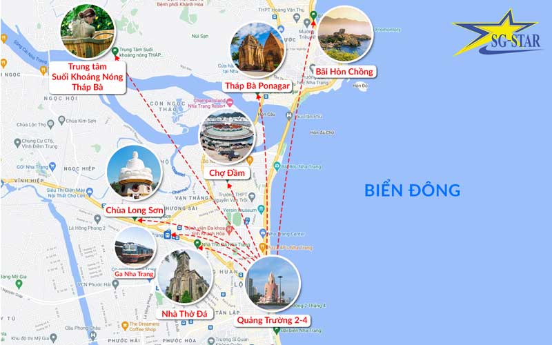 bản đồ du lịch thành phố biển nha trang từ a – z