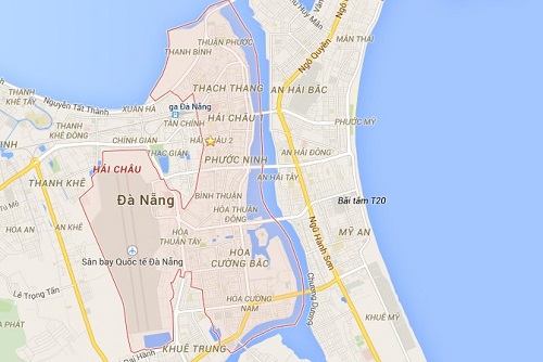 Bản đồ quận Hải Châu Đà Nẵng được cập nhật mới nhất