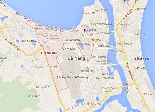 Bản đồ Quận Thanh Khê Đà Nẵng mới nhất