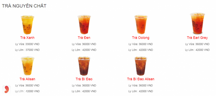 menu gong cha, trà sữa, quán xá, menu gong cha – trà tuyệt hảo, vị tuyệt vời