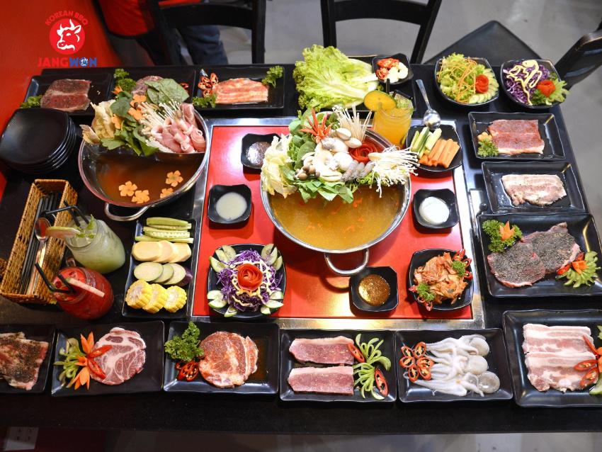 JangWon Korean BBQ – Buffet nướng bàn đá và lẩu chuẩn Hàn