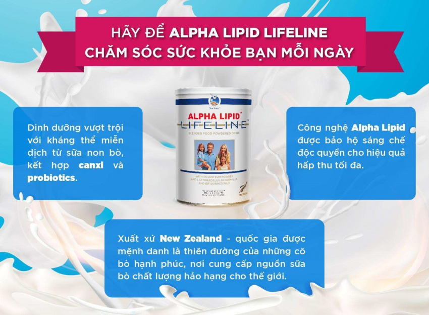 reviews sữa, sữa alpha lipid, sữa non, quán xá, sữa non alpha lipid lifeline có tác dụng gì?