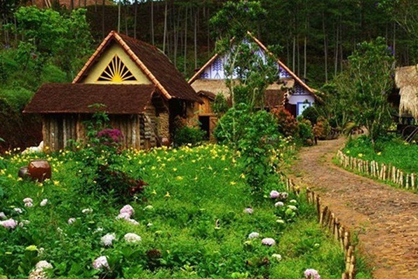 làng cù lần, ngôi làng xinh đẹp giữa lòng mẹ thiên nhiên