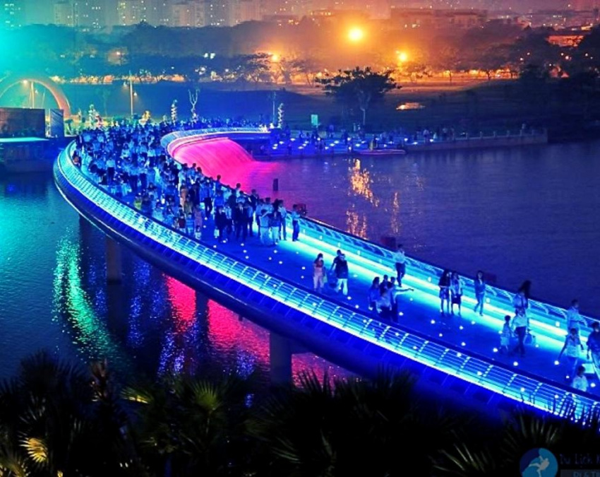 cầu ánh sao quận 7 tphcm – cây cầu thơ mộng về đêm