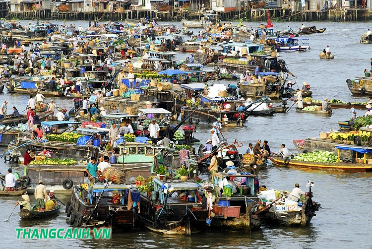 an giang, chợ nổi long xuyên, chợ nổi long xuyên – văn hoá miền sông nước