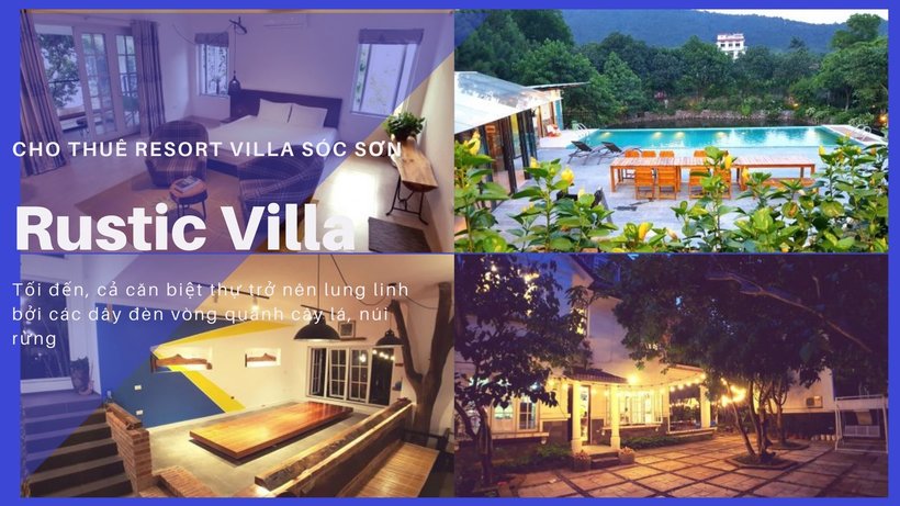 top 10 resort biệt thự villa sóc sơn giá rẻ view đẹp có hồ bơi cho thuê