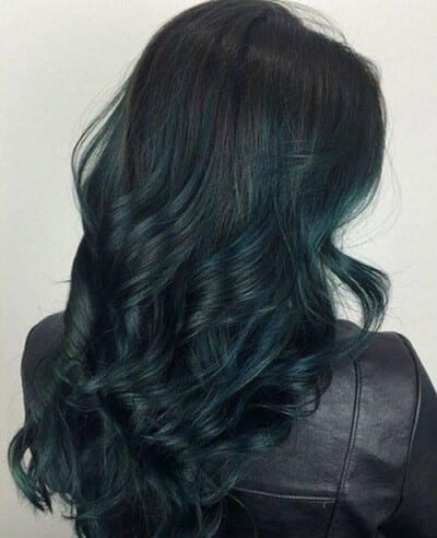 Review Nhuộm tóc màu xanh đen dương xanh rêu khói 2021 cho nam nữ   ALONGWALKER
